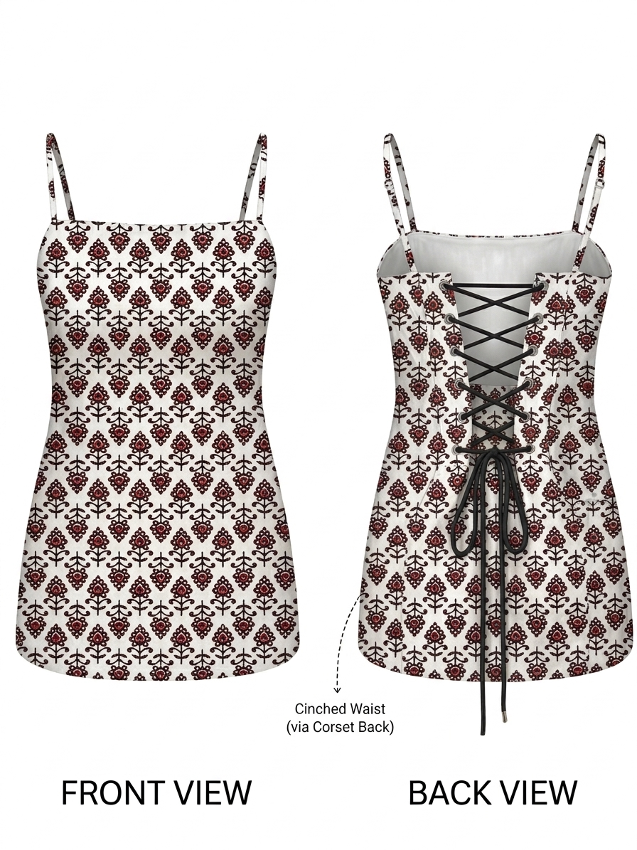 White noodle strap kurti