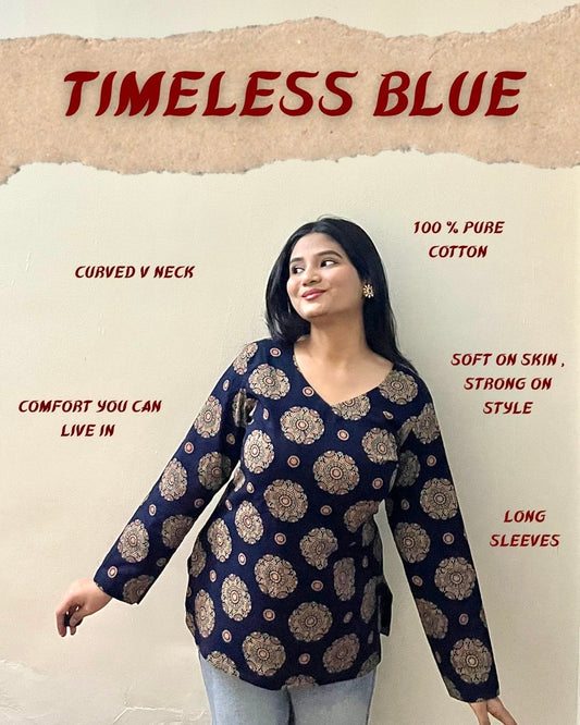 Navy blue Comfort kurti