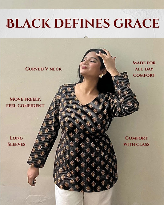 Black Comfort kurti